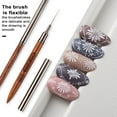 thumbnail image 6 of Soumake Nail Art Liner 6/9/12/15/18Mm Super Fine Brush Diy Drawing Lines Stripe Flower Pattern Professional Nail Drawing Brush Carving Accessories For Nail Salon, 6 of 8