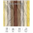 thumbnail image 5 of Yellow Brown Wrap Around Bed Skirts for California King Bed 18" Drop,Bed Skirt with Adjustable Elastic Belt Dust Ruffle Bed Valance for Bedroom Farmhouse Wood Grain Vintage Striped Bed Frame Cover, 5 of 7