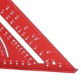 BIMZUC Aluminum Triangle Ruler Clear Accurate Scales 30° 45° 60° Metric ...