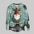 thumbnail image 5 of Lorytime Womens Crewneck Sweatshirt Fall Christmas Snowman Print Shirt Long Sleeve Pullover Loose Tops for Holiday, 5 of 8