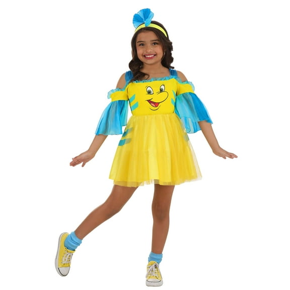 Girls Disney Flounder Costume Dress