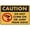 Warning Sign 1, variant on Caution Do Not Lean On Rail Sign Sign, 8"x12" Grade Reflective Sheeting Rust Free Aluminum, Weather Resistant, Waterproof, Easy To Mount