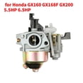 thumbnail image 1 of Carburetor Carb Fit For Honda Gx160 Gx168f Gx200 5.5hp 6.5hp + Fuel Pipe Gasket Engine compatible, 1 of 5
