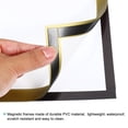 thumbnail image 3 of Unique Bargains A4 Magnetic Sign Holder, 4 Pack Magnetic Display Frame Self-Adhesive Picture Frame for Refrigerator, Golden, 3 of 7