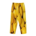 thumbnail image 5 of Junzan Ripe Yellow Lemon Women'S Pajama Pants Drawstring Comfy Sleep Bottoms With Pockets, 5 of 9