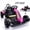 10AH-P, variant on VIBESPARK 24V Electric Go Kart, Drift Go Kart for Kids with Adjustable Seat, Two Drive Modes, Ultra-Long Battery Life, Bluetooth, LED lights, Ride on Car for Kids 6-12, Red