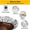 thumbnail image 3 of Elastic Fitted Round Tablecloth, Black Grey Botanical Waterproof Stretch Table Cover for 45"-54" Tables, Spring Floral Summer Farmhouse Washable Outdoor Tablecloths for Patio, Picnic, Camping, 3 of 9