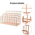 thumbnail image 6 of Desktop Mail Organizer, 3-Slot Metal Wire Mail Sorter, Letter Organizer for Letters, Mails, Books, Postcards and More, Mail Holder Gold, 6 of 8