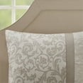 thumbnail image 3 of Ramsey Embroidered 8-Piece Comforter Set Soft Microfiber Face & Reverse, Neutral Color, Quilted Design, Includes Bed Skirt, Pillows & Euro Shams for Cozy Style, 3 of 3