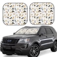 thumbnail image 1 of Fotbe I Love Dogs Juego de 2 Piezas de Parasoles para Parabrisas | Bloqueador Solar para Auto | Accesorios Plegables para Protección Solar Interior-Small, 1 of 6