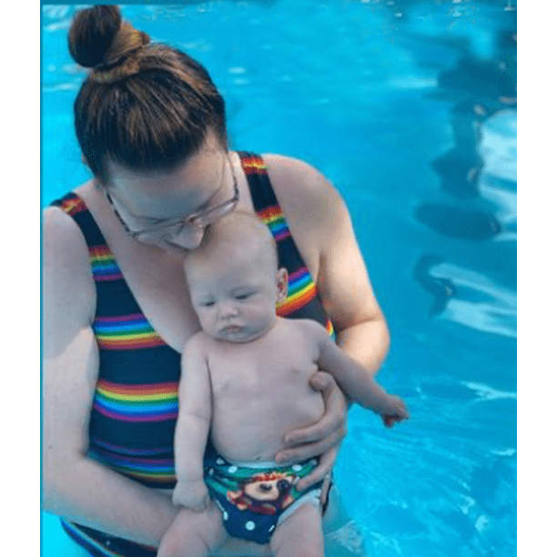 KaWaii Baby Reusable Swim Cloth Diapers One Size Adjustable 3-Pack - Theme  #3