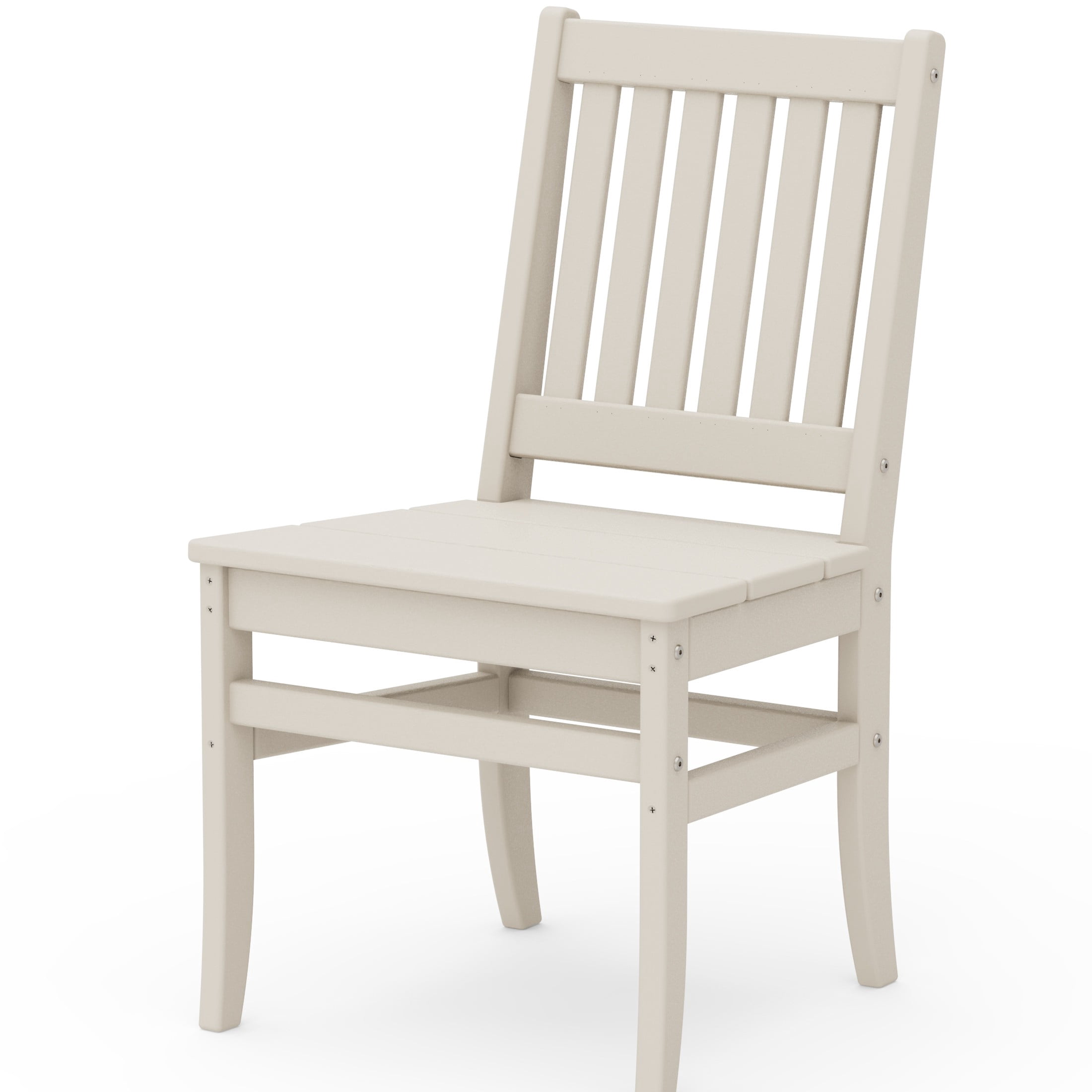 Better Homes & Gardens by POLYWOOD Southlake Outdoor Dining Side Chair (2 Chairs), All-Weather HDPE, Patio Seat, Sand