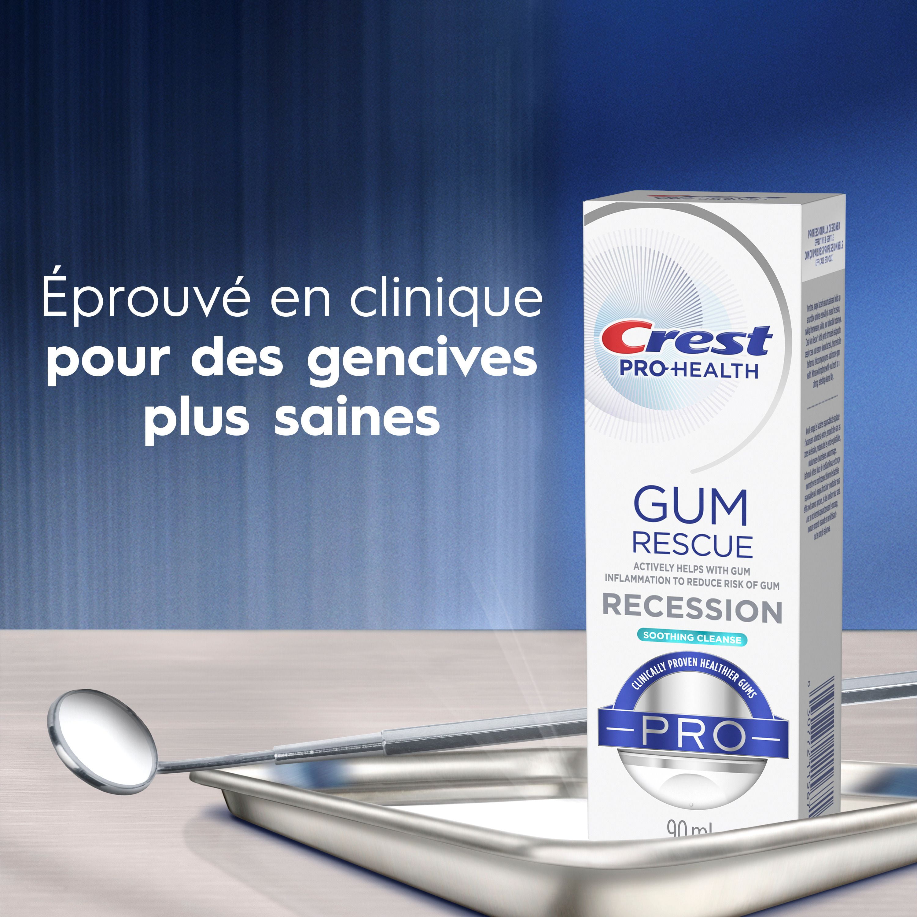 Crest Pro-Health Gum Rescue Toothpaste- Anticavity, Antibacterial Flouride Toothpaste, Clinically Proven Healthier Gums.