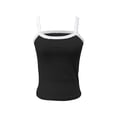 thumbnail image 5 of Bibifish Womens Tank Tops Lace Spaghetti Straps Summer Sleeveless Camisole Ribbed Slim Fit Everyday Layering Tops, 5 of 5