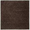 thumbnail image 2 of Safavieh August Shag Collection AUG900T Solid 1.2-inch Thick Area Rug, 3' x 3' Square, Brown, 2 of 4