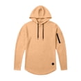 thumbnail image 2 of Elvqul Sports Tops for Men Long Sleeve Lightweight Hooded Shirt Pullover Solid Color Big and Tall Relaxed Fit Mens T-Shirt, 2 of 6