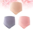 thumbnail image 6 of Troglfold 3pcs 2XL Cotton High Waist Adjustable Maternity Panties Splice Stomach Lift Nursing Underwear for Pregnant Women (As Shown), 6 of 10