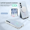 thumbnail image 4 of VENINGO Samsung S24 FE 5G Case 6.7", Supported Magnetic Glitter Sparkle Phone Case,Slim Tpu Transparent Shockproof Protective Case for Samsung S24 FE 5G,Clear, 4 of 8