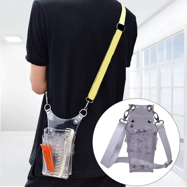 Tijera de Pelo Profesional de , Bolsa de Almacenamiento de Tijeras de Peluquería, Estuche Organizado, Bolsa para Cortapelos, Tijera, Salón, Hombres , Transparente Los 8x22cm Macarena Bolsas de almacenamiento de peluquería