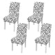 thumbnail image 1 of Fundas para sillas de comedor de licra elásticas, extraíbles y lavables, para juego de 4 sillas, 1 of 5