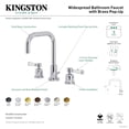 thumbnail image 7 of Kingston Brass FSC8931DPL Paris Two-Handle 3-Hole Deck Mount Widespread Bathroom Faucet with Brass Pop-Up in Polished Chrome, 7 of 7