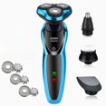 thumbnail image 2 of Rasoir Électrique Rasoir Rotatif Tondeuse à Barbe Rechargeable Machine à Raser pour Hommes Usage Humide-Sec Double Étanche, 2 of 5