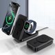thumbnail image 1 of HAYAN3 in 1 Wireless Charging Station for Apple Devices, Qi2 Certified 15W Mag Safe Charger Stand Fast Foldable Magnetic Charger for iPhone 16-12 Series, Apple Watch, AirPods ((Adapter not Included), 1 of 1