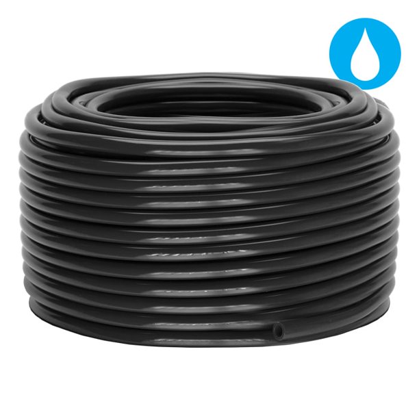 3/4'' x 25' Black Vinyl Tubing