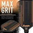 thumbnail image 4 of Franklin Pro Pickleball Paddle Signature Series with MaxGrit Surface, Size 16mm, Black/Gold, 4 of 5