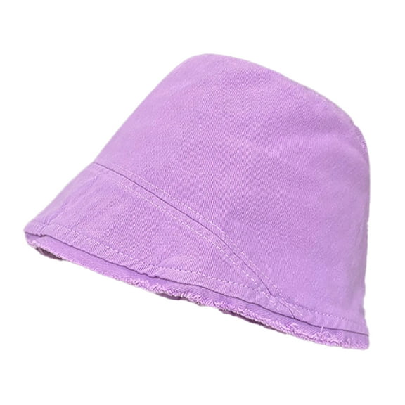 56-58cm hat circumference fisherman hat female spring and summer bucket hat sunscreen hat sun hatpurple