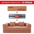 thumbnail image 3 of UTILIA Sofá Modular para Sala Convertible con Diseño Flexible, Tapizado en Chenilla Suave, Cojines de Espuma de Alta Densidad, Base Antideslizante y Unión Segura para Interior, Color Taupe, 3 of 9