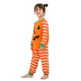 thumbnail image 6 of Esho Family Matching Pajamas Sets Halloween Pumpkin Long Sleeve Striped Sleepwear Holiday Pjs Nightwear for Baby Adults Kids Outfits, 6 of 7