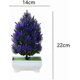 thumbnail image 2 of 2024 Artificial plants in pot - Plastic flowerpot - Decoration for indoors and outdoors - Home balcony or office Lilac, 2 of 4