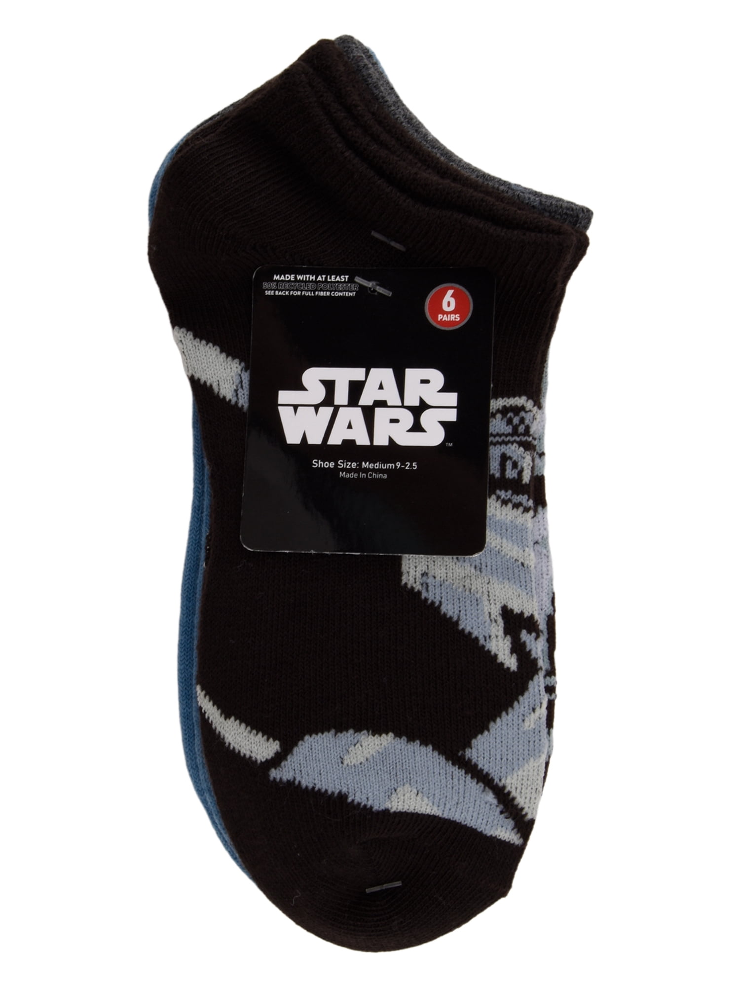 Mando No Show Socks, 6-Pack, Sizes M Boys