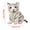 White, variant on Orange Light Yellow Simulation Tiger Plush Stuffed Animal Toy Soft Cute Doll For Kids Gift