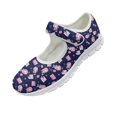 thumbnail image 6 of FUIALDOLG Women's Wide Toe Box Flats Shoes Knit Ballet Flat Slip-on Dress Walking Comfort Shoes, 6 of 8