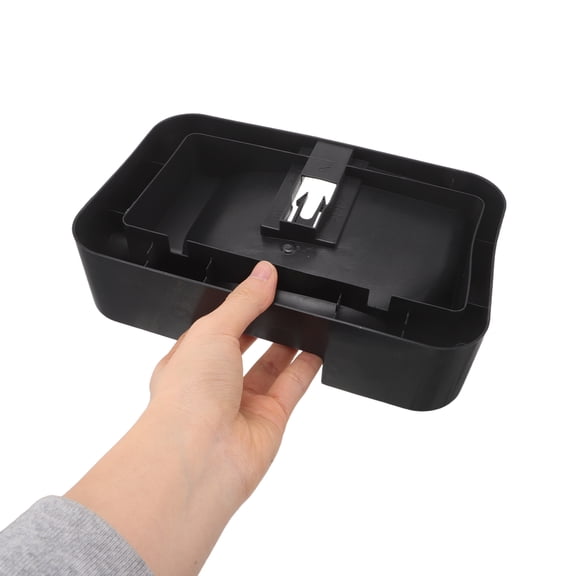 DEEPCRAFF Universal Refrigerator Water Drip Tray, Black Plastic Condensate Catch Basin, Anti Overflow Design