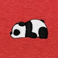 thumbnail image 2 of Dalix Panda Embroidered Fleece Crewneck Long Sleeve Sweatshirt Mens in Heather Red XL X-Large, 2 of 5
