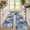Gray/Blue/White, variant on MeyJey Kitchen Rug Set 3 Piece, Non Slip Machine Washable Mats for Home Floor and Living Room,Dark Green