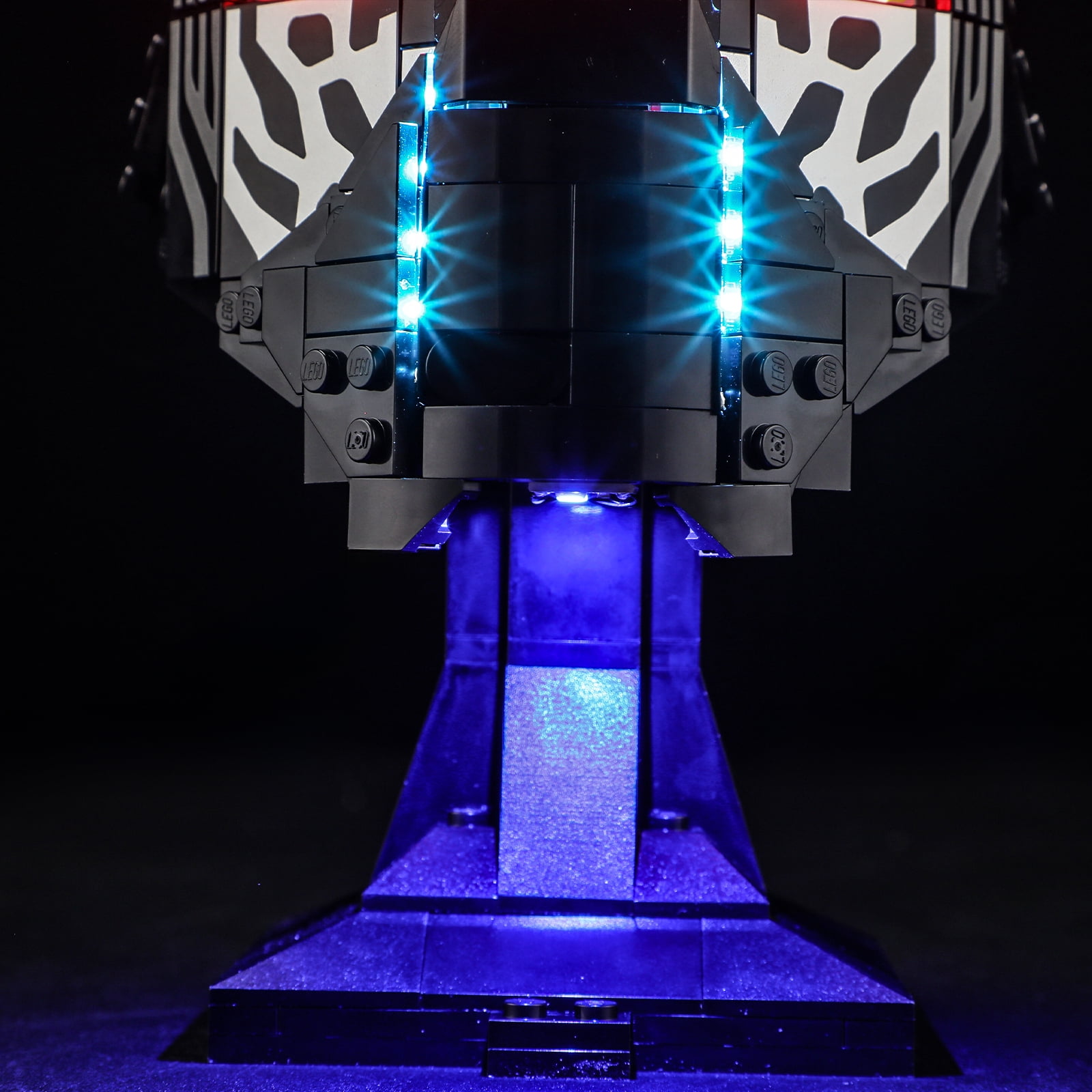 QC Ltbrcik Led Light Kit Lighting Set Compatible With The Lego Kylo Ren Helmet 75415 Building Blocks Without Lego Set