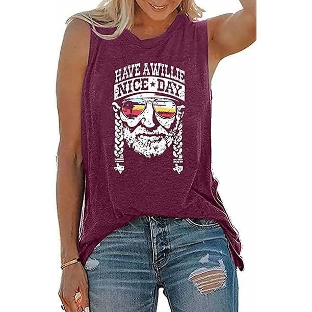 Vintage Letter Print Raised On 90’s Country Music Women Tank Top
