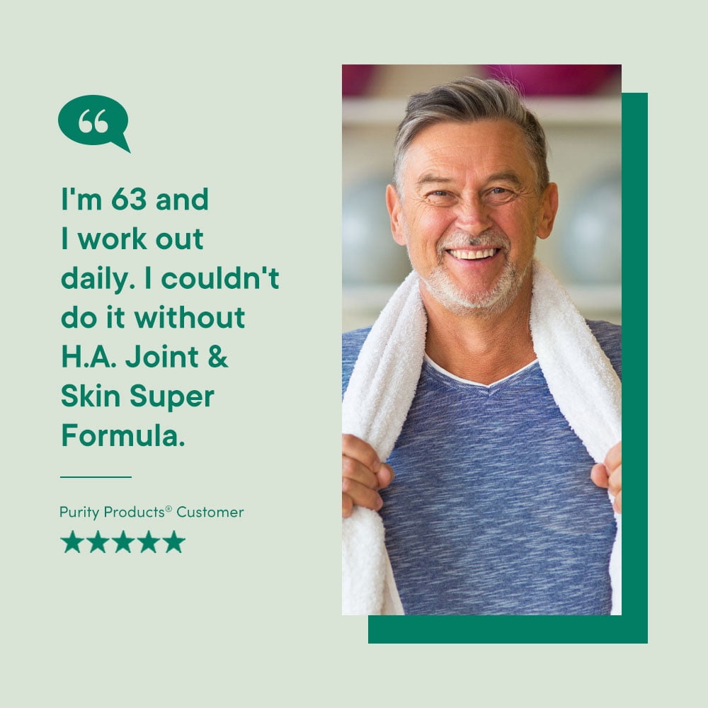 H.A. Joint and Skin Super Formula - Purity Products - BioCell Collagen w/ Hyaluronic Acid Supports Healthy Joint Flexibility, Healthy Synovial Fluid, and Joint Lubrication - 5-Loxin - 90 capsules