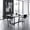 BLACK, BEIGE, variant on Sleek Upholstered Weimer Chair With Wood Arms & Metal Frame