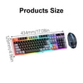 thumbnail image 5 of Zeiwohndc LED Backlit Large Size USB Corded Mechanical Feeling Multimedia PC Gaming, 5 of 10