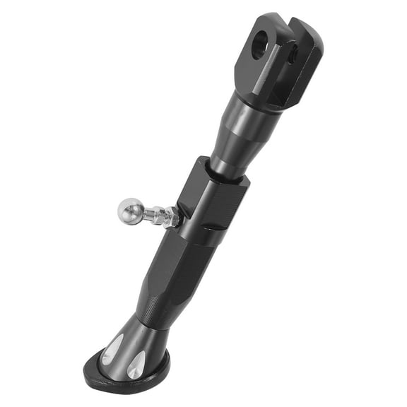 Universal Adjustable Motorcycle Scooter Kickstand Side Support Stand Set CNC Aluminum Alloy Black
