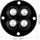 thumbnail image 4 of Mini ruedas | Juego de 4 ruedas de bolas giratorias autoadhesivas de 360 grados - Polea para muebles para macetas, accesorios de bricolaje, manualidades, ruedas para electrodomésticos para oficina en, 4 of 5