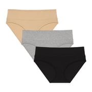 Motherhood Maternity Womens Foldover Brief Panty, 3-Pack