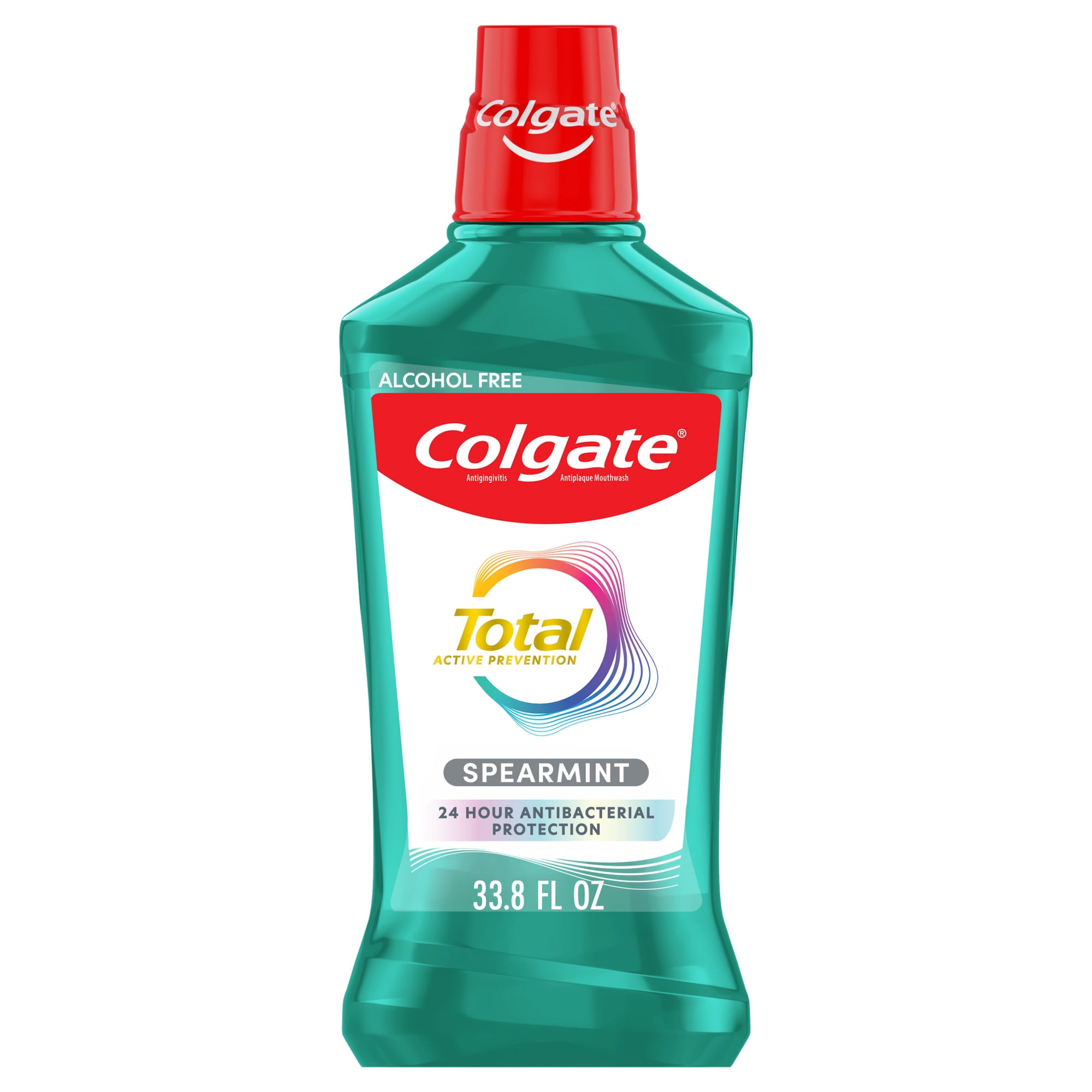 Colgate Total Alcohol Free Mouthwash, Spearmint, 33.8 FL OZ