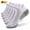 White, variant on 6 Pairs Sports Ankle Socks Athletic Low-cut Thick Knit Autumn Winter Outdoor Fitness Breathable Quick Dry Wear-resistant Running Socks - Black, Size M (9.45 inches / 24 cm length)
