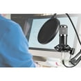 thumbnail image 4 of Graflsoa USB Condenser Microphone Kit for PC/Mobile Recording, Streaming, and Broadcasting - Silver/Black with Pop Filter & Shock Mount, 4 of 6
